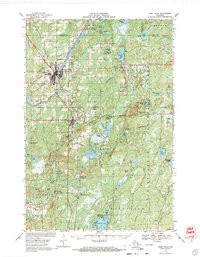 PARK FALLS, WI HISTORICAL MAP GEOPDF 15X