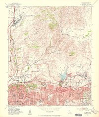 LA MESA, CA HISTORICAL MAP GEOPDF 7.5X7.