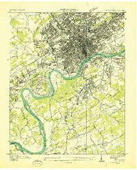 KNOXVILLE, TN HISTORICAL MAP GEOPDF 7.5X