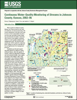 WATER QUALITY STREAMS JOHNSON COUNTY, KS