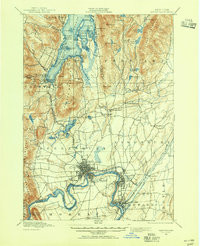 GLEN FALLS, NY HISTORICAL MAP GEOPDF 15X