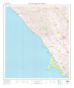 SAN FRAN BAY REG SHEET 1 TOPO, CA