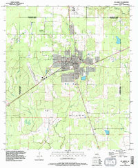 DEQUINCY, LA HISTORICAL MAP GEOPDF 7.5X7