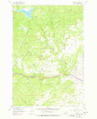 DELMOE LAKE, MT HISTORICAL MAP GEOPDF 7.