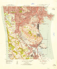 SAN FRANCISCO SOUTH, CA HISTORICAL MAP G