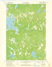 BURROWS LAKE, WI HISTORICAL MAP GEOPDF 7