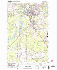 SPANAWAY, WA HISTORICAL MAP GEOPDF 7.5X7