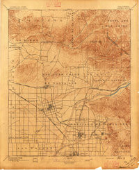 ANAHEIM, CA HISTORICAL MAP GEOPDF 15X15