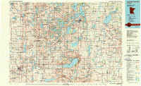 LAKE MINNEWASKA, MN HISTORICAL MAP GEOPD
