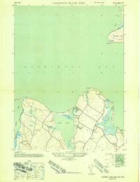 GARDINERS ISLAND WEST, NY HISTORICAL MAP