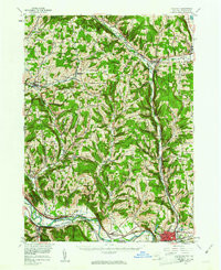 WAVERLY, NY-PA HISTORICAL MAP GEOPDF 15X