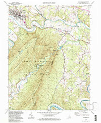 STRASBURG, VA HISTORICAL MAP GEOPDF 7.5X