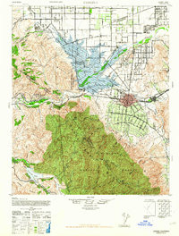 CORONA, CA HISTORICAL MAP GEOPDF 15X15 G