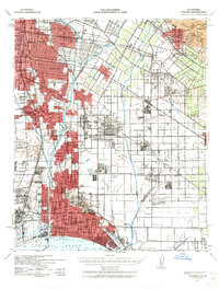 DOWNEY, CA HISTORICAL MAP GEOPDF 15X15 G