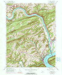 DUNCANNON, PA HISTORICAL MAP GEOPDF 7.5X