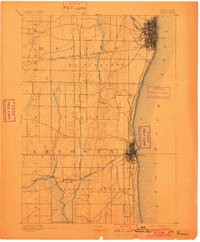 RACINE, WI HISTORICAL MAP GEOPDF 15X15 G
