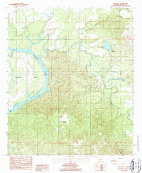ELM BLUFF, AL HISTORICAL MAP GEOPDF 7.5X