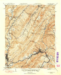CLIFTON FORGE, VA-WV HISTORICAL MAP GEOP