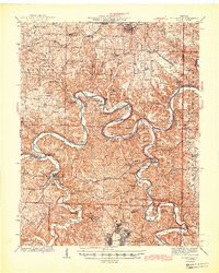 WAYNESVILLE, MO HISTORICAL MAP GEOPDF 15