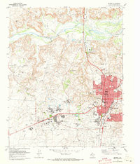 BORGER, TX HISTORICAL MAP GEOPDF 7.5X7.5