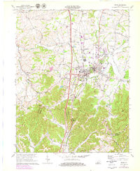 BEREA, KY HISTORICAL MAP GEOPDF 7.5X7.5