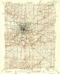 COLUMBIA, MO HISTORICAL MAP GEOPDF 7.5X7