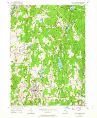 NORTH BROOKFIELD, MA HISTORICAL MAP GEOP