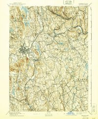 DANBURY, CT HISTORICAL MAP GEOPDF 15X15