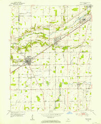 INGALLS, IN HISTORICAL MAP GEOPDF 7.5X7.