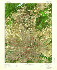 ROANOKE, VA HISTORICAL MAP GEOPDF 7.5X7.