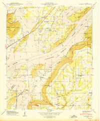 LANGSTON, AL HISTORICAL MAP GEOPDF 7.5X7