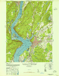 PEEKSKILL, NY HISTORICAL MAP GEOPDF 7.5X