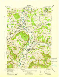 SCHOHARIE, NY HISTORICAL MAP GEOPDF 7.5X