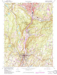 NAUGATUCK, CT HISTORICAL MAP GEOPDF 7.5X