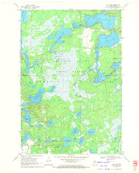 DAM LAKE, WI HISTORICAL MAP GEOPDF 7.5X7