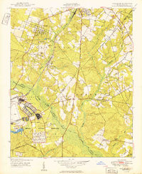 PINEBLUFF, NC HISTORICAL MAP GEOPDF 7.5X