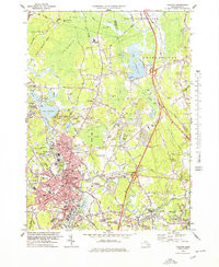 TAUNTON, MA HISTORICAL MAP GEOPDF 7.5X7.