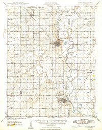 OSWEGO, KS HISTORICAL MAP GEOPDF 15X15 G