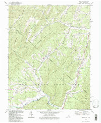 BERGTON, VA-WV HISTORICAL MAP GEOPDF 7.5