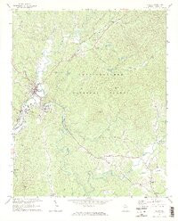 ELLIJAY, GA HISTORICAL MAP GEOPDF 7.5X7.