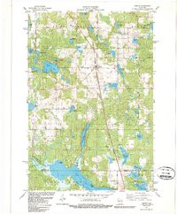 SARONA, WI HISTORICAL MAP GEOPDF 7.5X7.5
