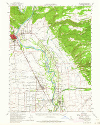 RED BLUFF, CA HISTORICAL MAP GEOPDF 15X1