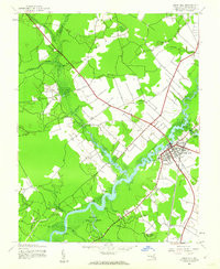 SNOW HILL, MD HISTORICAL MAP GEOPDF 7.5X