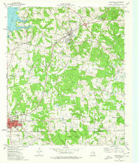 TROUP EAST, TX HISTORICAL MAP GEOPDF 7.5