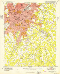 CHARLOTTE EAST, NC HISTORICAL MAP GEOPDF