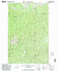 MOUNT SPOKANE, WA-ID HISTORICAL MAP GEOP