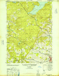 PECK LAKE, NY HISTORICAL MAP GEOPDF 7.5X