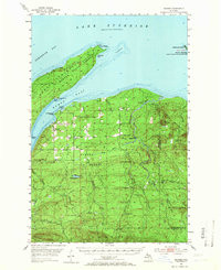 SKANEE, MI HISTORICAL MAP GEOPDF 15X15 G