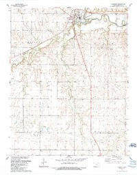 FLORENCE, KS HISTORICAL MAP GEOPDF 7.5X7