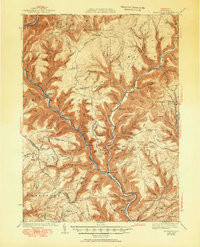 WATERVILLE, PA HISTORICAL MAP GEOPDF 15X